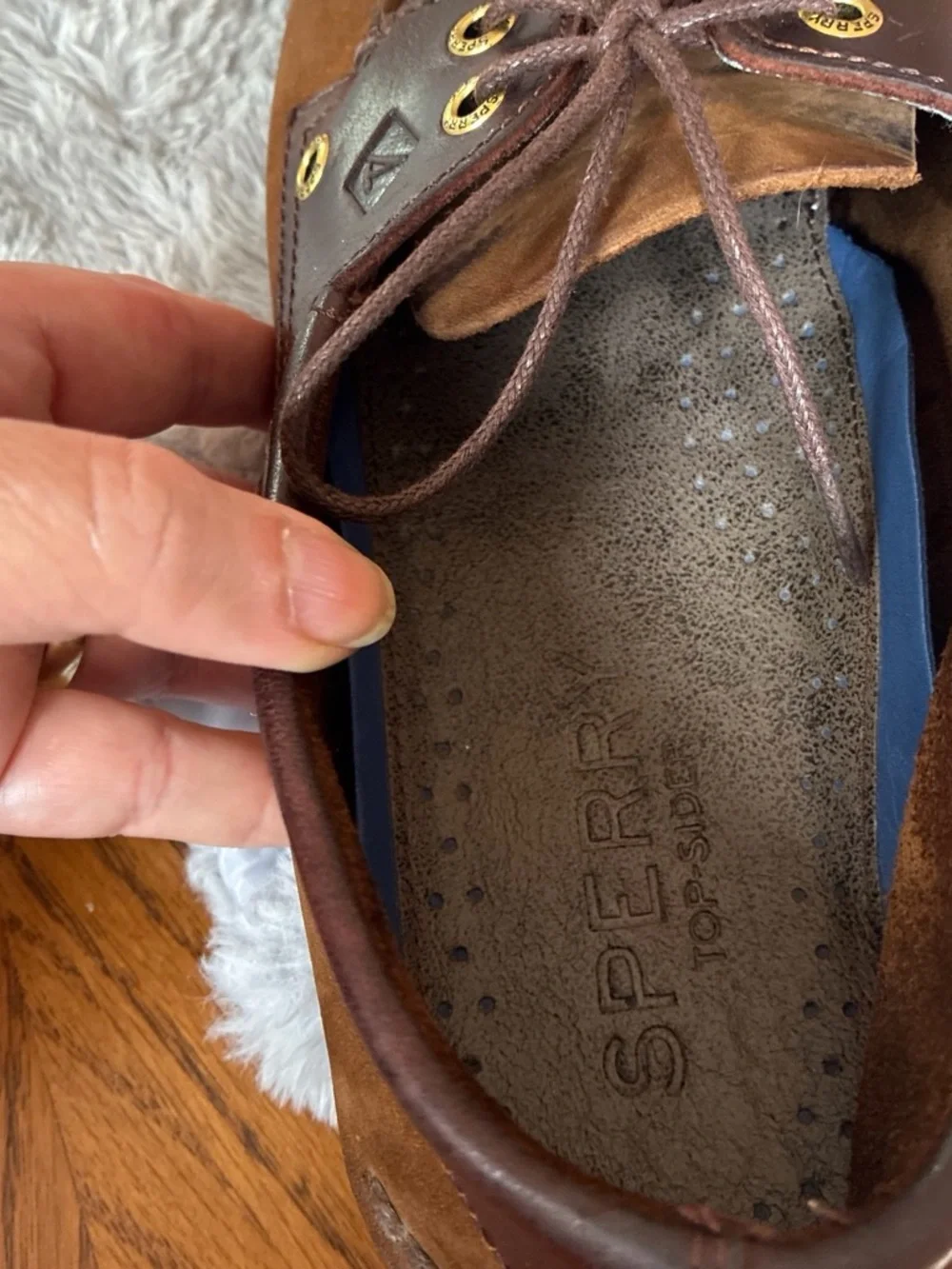 Men's Casual Brown Two-Tone Moc Toe Boat Shoes